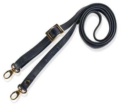Obrázek produktu pro Josephine Osthoff - NÁRAMENNÍ ŘEMÍNEK Kožený náhradní řemínek z pravé kůže Náhradní řemínek na crossbody 135 cm délka 1,5 cm šířka tmavě modrá/zlatá pravá kůže
