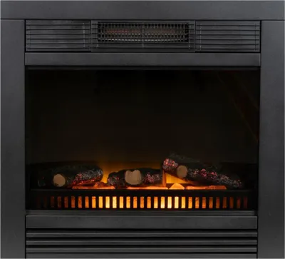 Produktbild von Classic Fire Chicago Elektrokamin mit Heizung – Elektroheizung 1800W - Kaminofen mit Heizung, Schalttafel und Timer - Elektroherd mit LED-Flammen - Einbaumodell - Schwarz