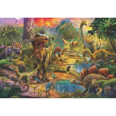 Zdjęcie produktu dla ANATOLIAN Puzzle Krlestwo dinozaurw 500 elementw