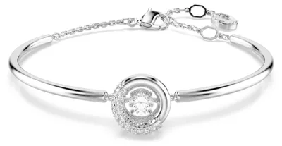 Productafbeelding van Swarovski Dextera armband, rhodiumvergulde damesarmband met een centrale ring in heldere kleur