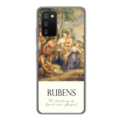 Produktbild von MuchoWow® Handyhülle Schutzhülle Hülle für Samsung Galaxy A03s Rubens - Kunst - Die Begegnung von David und Abigail Silikon Softcase Handy Hülle - Schutz