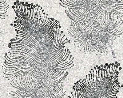 Produktbild von A.S. Création Tapete Bohemian Burlesque, perlweiß, anthrazitgrau, silbergrau, metallic, 10,05 m x 0,53 m, 960456, 96045-6