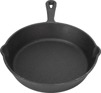 Produktbild von Gusseisen-Pfanne 1 Stück, Vorgebeizt, Gleichmäßige Wärmeverteiling, Für Grill Ofen Grillplatte