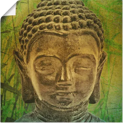 Produktbild von ARTland Poster Buddha II Größe: 40x40 cm