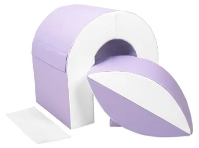 Image de Velinda Set de 2 blocs en mousse lilas