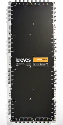 Produktbild von Televes 714605, 9 Eingänge, 41 Ausgänge, 950 - 2400 MHz, 88 - 862 MHz, 18 dB, 8 dB