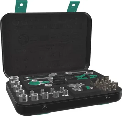 Produktbild von Wera Knarrensatz 42-teilig mit 1/4 Zoll Antrieb, metrisch