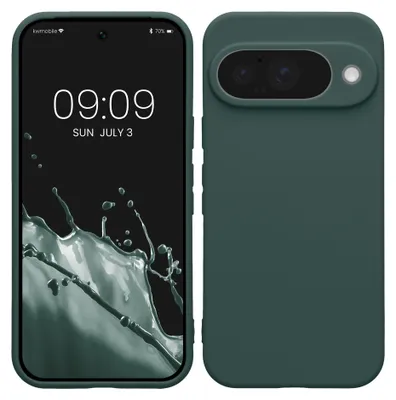 Produktbild von kwmobile Handyhülle für Google Pixel 10 Hülle - weiches Handy Silikon Case - Schutzhülle Cover - Blaugrün