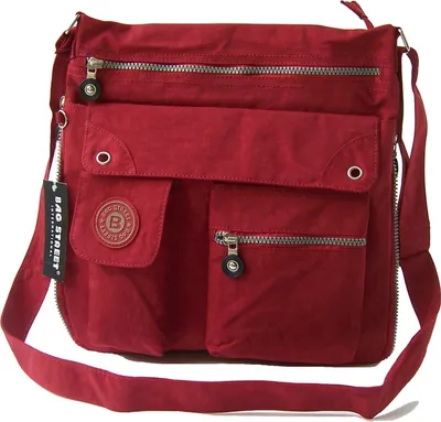 Produktbild von Tasche Umhängetasche Handtasche Bag Street Nylon Rot Damen Ta7053