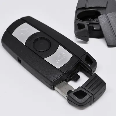 Produktbild von Auto Schlüssel Funk Fernbedienung Smartkey 1x Gehäuse 3 Tasten + 1x Notschlüssel Rohling HU92 kompatibel mit BMW
