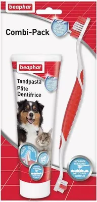 Image de Beaphar Dentifrice et brosse à dents Combi-Pack