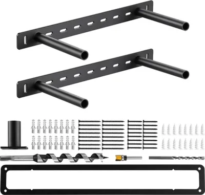 Produktbild von 2er Set Schwerlast Regalhalter - Regalträger 406,4mm - Hochbelastbare Regalhalterung - Schwerlastregal-Set