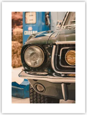 Produktbild von Poster - Poster ohne Rahmen - Abdeckung Ford Mustang - 30x40 cm - Wand Bild - Wanddeko - Wandbilder - Kunstposter - Wandposter - Bilder - Kunstdruck - Wanddekoration - Wandbild - P2XPA30x40-4480