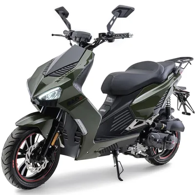 Produktbild von Motorroller 50 ccm Burnout BAD s Grün 25 km/h