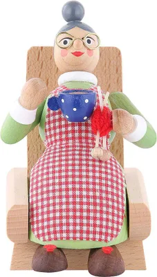 Imagen del producto de Figura de madera ahumada "Räuchermann" de Richard Glässer, con una altura de 13 cm
