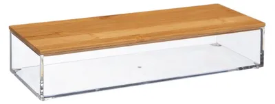 Produktbild von 5five Simply Smart Kosmetik-Aufbewahrungsbox Selena M mit Bambusdeckel, Kunststoff, 161080