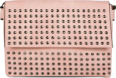 Produktbild von styleBREAKER Clutch mit Nieten, Abendtasche, Schulterriemen, Trageschlaufe, Schultertasche, Damen 02012227