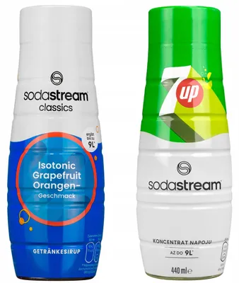 Produktbild von Sodastream Sirup Set 440ml Isotonisches Getränk 7UP Geschmack Konzentrate