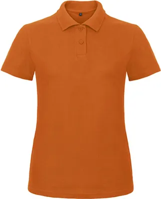 Produktbild von B&C PWI11 | Damen Polo ID.001 /Femininer Schnitt - Farbe: Orange - Größe: S