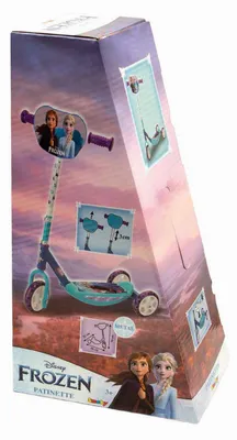 Produktbild von Smoby Frozen Kinderroller 3 Räder höhenverstellbar lila