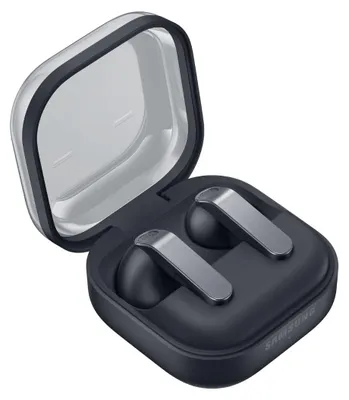 Zdjęcie produktu dla Bezprzewodowe słuchawki douszne z etui ładującym Samsung Galaxy Buds4 R540, czarne