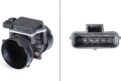 Produktbild von HELLA 8ET 358 095-081 Luftmassenmesser LMM für FORD Fiesta Mk4 Schrägheck (JAS, JBS) Luftmengenmesser