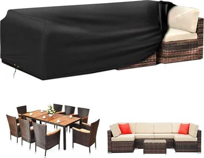 Image de Housse imperméable pour meubles de jardin, Oxford 420D, 240 x 140 x 90 cm, protection pour terrasse