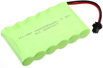 Zdjęcie produktu dla Akumulator Ni-MH AA 7.2V 2400mAh | Wysoka pojemność, optymalna wydajność | Kompatybilny z pojazdami RC, samochodami Rock Crawler, zielony