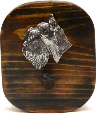 Image de Schnauzer - Porte-laisse, porte-médaille pour chien, crochet à clés de la marque Art-Dog