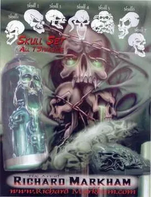 Produktbild von Skull Schablonen-Set 262 841 Airbrush Schablone