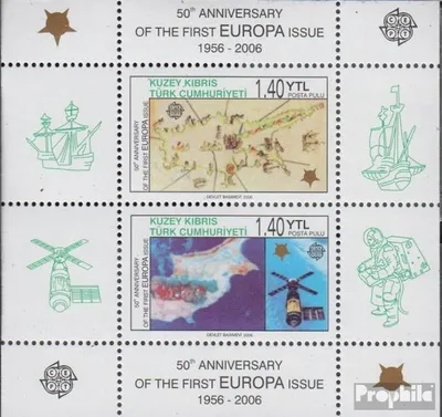Produktbild von Briefmarken Türkisch-Zypern 2006 Mi Block24A (kompl.Ausg.) postfrisch 50 Jahre Europamarken