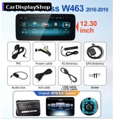 Produktbild von 12,3 Zoll Android 14 Display für Mercedes G-Klasse W463 2014–2018 NTG 5.0 Snapdragon 685 8 GB/128 GB CarPlay & Android Auto