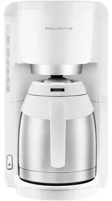 Produktbild von Rowenta Adagio Edelstahl CT3811, Filterkaffeemaschine, 1,25 l, Gemahlener Kaffee, 850 W, Edelstahl, Weiß