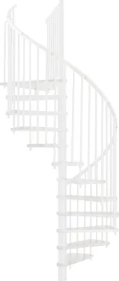 Produktbild von Minka Spindeltreppe Spiral Effect 38 - 305,5cm Geschosshöhe Weiß Weiß 120cm Durchmesser