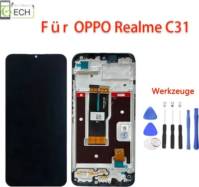 Produktbild von Für Oppo Realme C31 RMX3501 LCD Display mit Rahmen Bildschirm