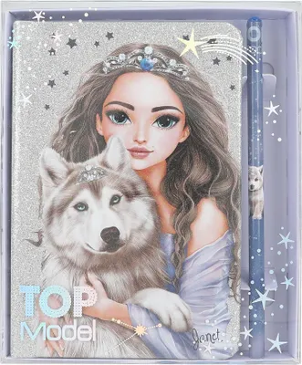 Produktbild von Depesche Notizbuch für Kinder TOPModel Wolf mit Bleistift blau