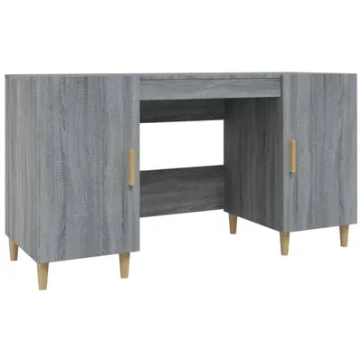 Obrázek produktu pro vidaXL Psací stůl Grey Sonoma 140x50x75 cm výrobek z odvozeného dřeva
