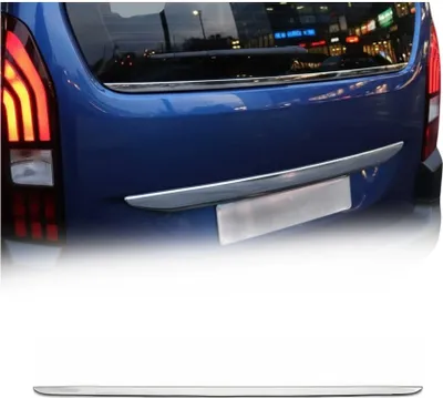 Image de Garniture de Fenêtre de Hayon pour Peugeot Rifter 2018-2023 Acier Inox 1Pcs