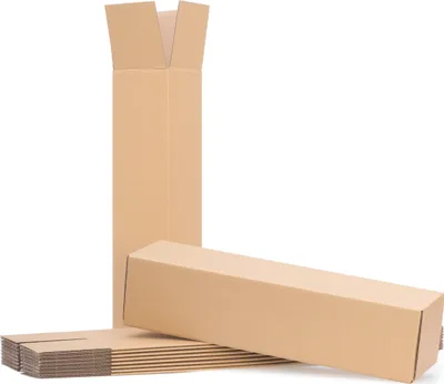 Produktbild von Versandkarton DHL konform [475 x 110 x 110 mm| 100 Kartons] Versandrolle Versandhülse langer Faltkarton