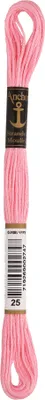 Produktbild von Anchor Sticktwist 4635000-00025 rose Stickgarn, 100 % Baumwolle