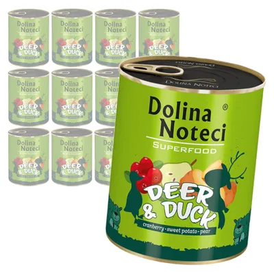Zdjęcie produktu dla Dolina Noteci Superfood Mokra Karma dla Psa Jeleń Kaczka 12x800g