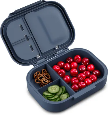 Produktbild von Schmatzfatz Lunchbox, Unterteilte Brotdose für Erwachsene & Kinder, Lunchbox mit Fächern, Bento-Box für Schule & Kita, BPA-Freie Schuldose Auslaufsicher & Spülmaschinenfest, Jausenbox Unterteilt