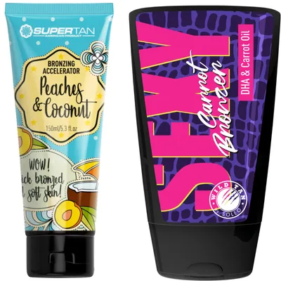 Produktbild von SuperTan Peaches Coconut Cream + Wild Tan Sexy Carrot Free