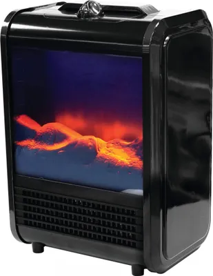 Produktbild von Schwarzer Kamin Max Heater - VENTEO - Kompakter, tragbarer Kamin - Schwarz - Erwachsene - Einstellbarer Flammeneffekt 1500W