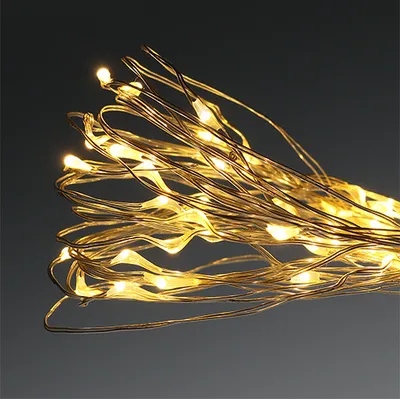 Produktbild von LED Lichterkette innen Batterie Warmweiß 100 LEDs Timer