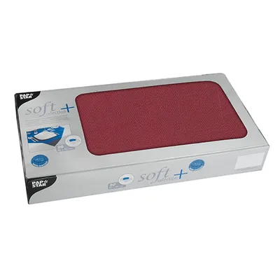 Immagine prodotto di 20 coperte centrali, tipo tessuto, selezione morbida in pile plus 80 cm x 80 cm bordeaux