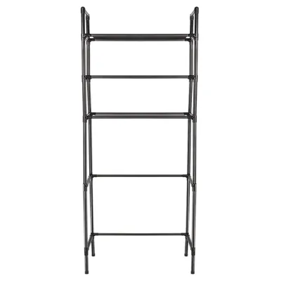 Produktbild von Badregal Toilettenregal 3-Tiers Standregal Waschmaschinenständer 150x50x26cm Schwarz