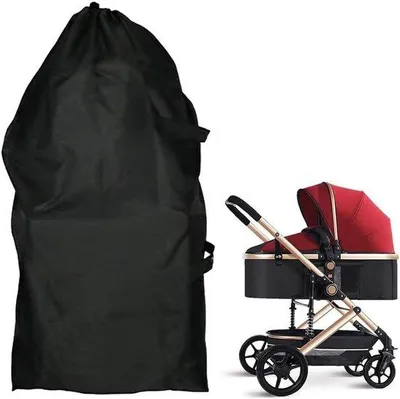 Produktbild von Gepolstet, wasserdichtes Reisegepäck mit Schultergurt, ideal für Flugreisen - 106x180cm - Schwarz