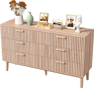 Obrázek produktu pro Fortuna Lai příborník základní skříňka credenza příborník kuchyňská skříňka (1 kus), moderní šířka 100 cm s úchytem komoda, všestranné použití