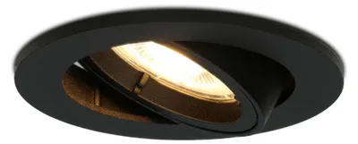 Produktbild von hoftronic LED Einbaustrahler 4W 345lm 2700K Schwarz Schwenkbar Dimmbar